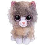 ビーニーブーズ ty 〔 スクラッピー 〕M ネコ グレー 猫 ふわふわ 動物 ぬいぐるみ Beanie Boo's