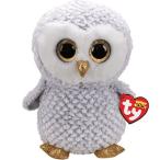 ビーニーブーズ ty 〔 オウレット 〕XL サイズ ふくろう 鳥 ぬいぐるみ グレー Beanie Boo's