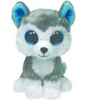 ビーニーブーズ ty スラッシュ イヌ L サイズ 犬 グレー 白 ハスキー 動物 ぬいぐるみ Beanie Boo's