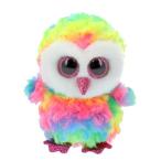 ビーニーブーズ ty 〔 オーウェン〕M サイズ フクロウ レインボー ふくろう 鳥 Beanie Boo's ぬいぐるみ