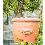 イタリア製テラコッタプランター 筒型フェストナート35 Classico Toscano Cod.19 4163 素焼き 植木鉢