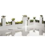 イタリア製 デザインプランター テトリスL Tetris ガーデンファニチャー 植木鉢 鉢カバー アルミ製 デザイナーズプランター BYSTEEL  メタル バイスチール