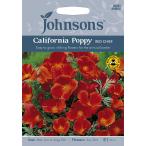 【種子】Johnsons Seeds California Poppy RED CHIEF カリフォルニアポピー （エスコルシア) レッド・チーフ ジョンソンズシード