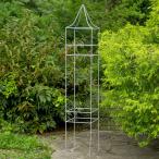 ショッピングクレマチス 日本製 アイアン オベリスク チャーチ ジンク Lサイズ 1.4mトピアリー トレリス