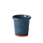 ウィッチフォード 植木鉢 グレイズド バクサスポット 直径17cmサイズ ブルー Whichford Pottery