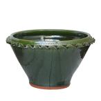 ウィッチフォード 植木鉢 グレイズド ローズボウル 直径37cmサイズ モス Whichford Pottery