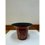 【汚れ・へこみあり・在庫限り】40%OFF　プラポット　円形　S　ブラウン　プラスチックの鉢　３号　穴なし　プランター　軽い　ガーデニング　直径14*高さ9.5cm