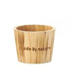 40%OFF 【焼印風ロゴウッド】ポット S