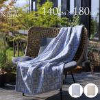 ショッピングブランケット ブランケット 北欧 コットン KLIPPAN クリッパン リネン＆シュニールコットン シングルブランケット フレーム 140cm×180cm  洗える