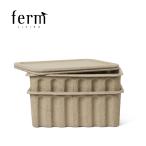 ferm LIVING/ファームリビング PAPER PULP BOX L 2個セット ペーパーパルプボックス 北欧 デンマーク 小物 おしゃれ 便利 収納 エコ サステナブル