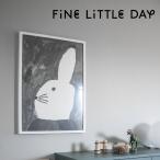 【在庫限り】Fine Little Day ファインリトルデイ ポスター RABBIT WITH SMALL HAT 50×70cm ラビット ウィズ スモール ハット 北欧 おしゃれ かわいい