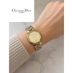 【M】Christian Dior ゴールド文字盤 レ�