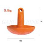  якорь PVC пальто 5.4kg грибовидный судовой якорь резиновая лодка . судовой водный мотоцикл бесплатная доставка 