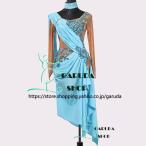 Garuda SHOP レディース社交ダンス衣装 競技ドレス ラテンドレス 高級品 発表会用演出服パーティードレス サイズ調整可 3色 品番2398