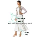 Garuda SHOP レディース社交ダンスドレス セミオーダー可 競技ドレス 新入荷モダン発表会用演出服パーティードレスワンピース 品番3218