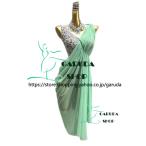 ショッピングダンス Garuda SHOP　レディース社交ダンス衣装　競技ドレス　ラテンドレス　高級品　発表会用演出服 　サイズ調整可  ライトストーン飾り　品番5481