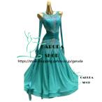 ショッピングダンス Garuda SHOP　レディース社交ダンス衣装　競技ドレス　ワルツドレス高級品　発表会用演出服パーティードレスワンピース　セミオーダー可　4色　品番5601