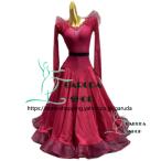 Garuda SHOP　レディース社交ダンス衣装　競技ドレス　ワルツドレス高級品　発表会用演出服パーティードレスワンピース　セミオーダー可　品番5768