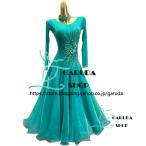 ショッピングダンス Garuda SHOP　レディース社交ダンス衣装　競技ドレス　新入荷新品　発表会用演出服パーティードレスワンピース　セミオーダー可　品番6359