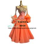 Garuda SHOP　レディース社交ダンス衣装　競技ドレス　ワルツドレス高級品　発表会用演出服パーティードレスワンピース　セミオーダー可　3色　品番6841