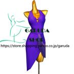 Garuda SHOP женский бальные танцы костюм размер регулировка возможно латиноамериканский тренировка платье состязание одежда для занятий party Dance презентация One-piece 2 цвет номер товара 7658
