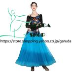 Garuda SHOP бальные танцы костюм женский Dance урок тренировка длинный One-piece состязание . соревнование платье стандартный платье тренировка платье номер товара 8144
