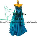 ショッピングダンス Garuda SHOP　レディース社交ダンス衣装　競技ドレス　モダンドレス高級ドレス　発表会用演出服　 高級服　セミオーダー可　スタンダードドレス　品番8718