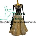 Garuda SHOP レディース社交ダンス衣装 競技ドレス モダンドレス高級ドレス 発表会用演出服 高級服 セミオーダー可 スタンダードドレス 品番8926