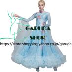 Garuda SHOP　社交ダンス衣装女性モダンドレス　発表会ワルツドレス　モダン競技試合ワンピース　スタンダードドレス　サイズ調整対応  品番8943