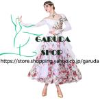 Garuda SHOP 社交ダンス衣装 女性モダンドレス 発表会ワルツドレス モダン競技試合ワンピース スタンダードドレス 品番9071