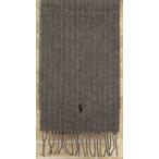 (ラルフローレン) Ralph Lauren ピンストライプ ド ダブルフェイス ド スカーフ イタリア製 マフラー  ヘザー pinstriped double-faced scarf