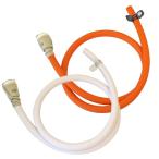 ゴムホース1m（内径9.5mm）バンド付き＋ゴム管用ソケットJG200 [ガスコンロ/ガス炊飯器/ガスオーブン等の接続に]