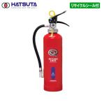 ハツタ（HATSUTA）　粉末ABC消火器6型　PEP-6　　蓄圧式/リサイクルシール付き