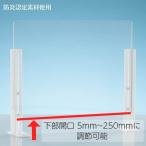 スライド式スニーズガードB Sサイズ 幅60センチ ペット樹脂製 下部開口 ウイルス 飛沫感染対策 パーテーション 防炎認定素材 透明 シンプル ネイルサロン 接客