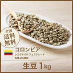 生豆 コーヒー 1kg コロンビア シエラネバダ フェアトレード 有機JAS認証 送料無料 大山珈琲
