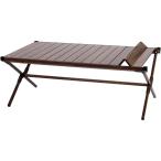 un+usual ウッド調フォールディングテーブル ブラウン アウトドア コンパクト収納可 UN2-WFT120BR