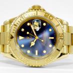ROLEX ロレックス ヨットマスター 16628 ブルー 青 YG イエローゴールド 金無垢 メン ...