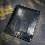 CHROME HEARTS クロムハーツ 1スナップ クロスボタン レザー ウォレット ブラック ワンスナップ 2つ折り 財布 クロスボール ブラック 黒