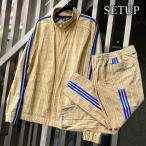 [ очень редкий ]ADIDAS Adidas SPRT коллекция MW спортивная куртка брюки разделение ji- бежевый выставить XL верх и низ в комплекте мужской 