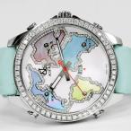 JACOB&amp;CO ジェイコブ 5タイムゾーン 47mm ダイヤモンドベゼル マザーオブパール シェル 純正ダイヤ文字盤 ファイブタイムゾーン JC123 メンズ