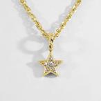 SJX DIAMOND STAR CHARM K18 YG 6ZC0136 ダイヤペンダント ネックレストップ スター 星 ゴールドジュエリー メンズ レディース