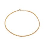 K18 желтый золотая цепь ножной браслет 