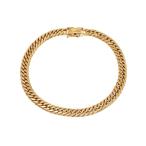 K18 желтое золото плоский ножной браслет двойной 6 поверхность примерно 24cm примерно 36.47g