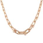 ティファニー ハードウェア グラジュエイテッド リンク K18ローズゴールド ネックレス 新品