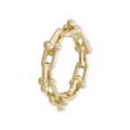 ティファニー ハードウェア K18イエローゴールド リング 中古