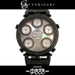 ジェイコブ JACOB＆CO シックスタイムゾーン ケースブラックダイヤ JC-LG3DCBD ブラ ...