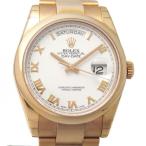 ロレックス ROLEX デイデイト 118205 ホワイトローマ文字盤 新品 腕時計 メンズ