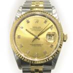 ロレックス ROLEX デイトジャスト 16233G シャンパン文字盤 中古 腕時計 メンズ