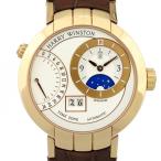 ハリー・ウィンストン HARRY WINSTON プルミエール エキセンター タイムゾーン PRNATZ41RR001 シルバー文字盤 アウトレット 腕時計 メンズ