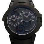 ハリー・ウィンストン HARRY WINSTON オーシャン デュアルタイム ブラックエディション ザリウム OCEATZ44ZZ007 ブラック文字盤 新古品 腕時計 メンズ